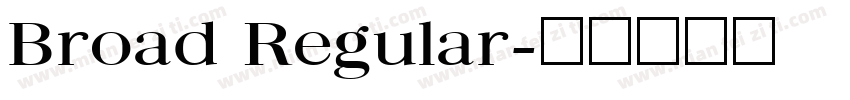Broad Regular字体转换